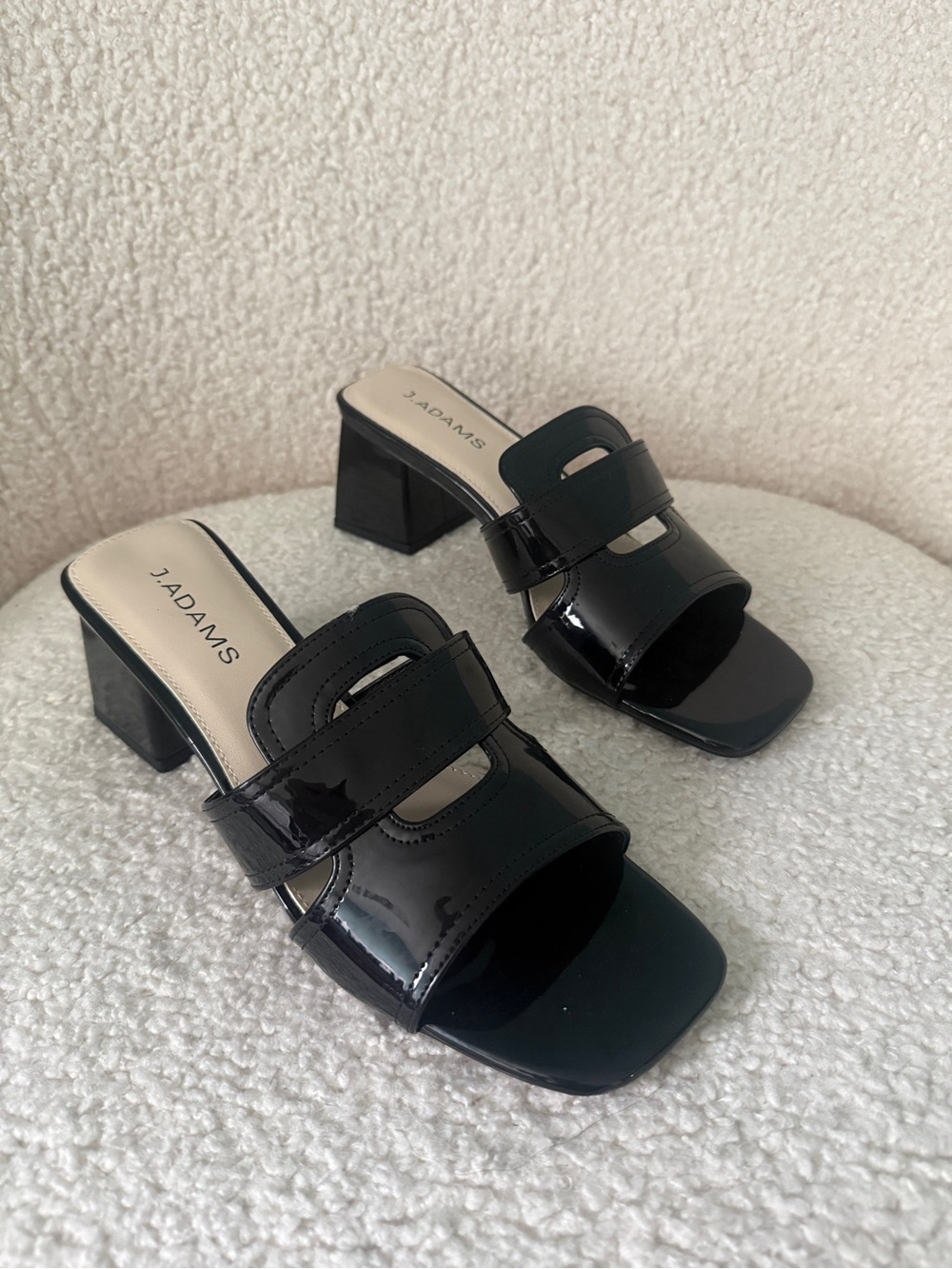 J. Adams Black Nori Sandals